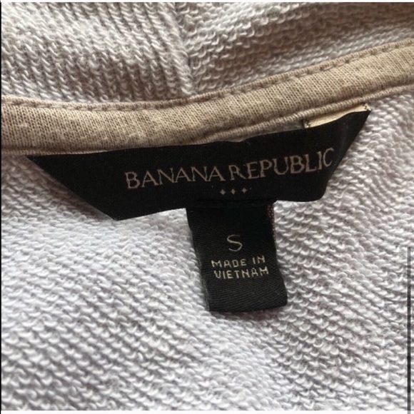 Banana Republic gray open front sweatshirt cardigan s… - Picture 8 of 10